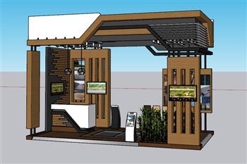 展厅展位SU模型