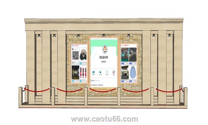 纪念展画展SU模型