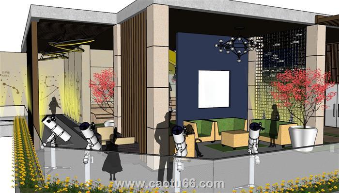 科技馆展厅SU模型