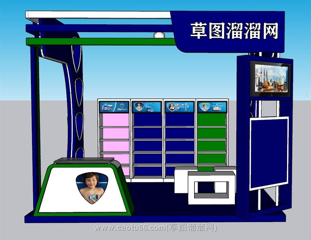 展厅展位SU模型