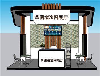 展厅展位摊位SU模型