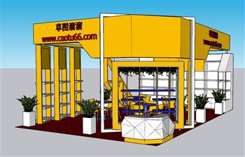 商业展厅展位SU模型