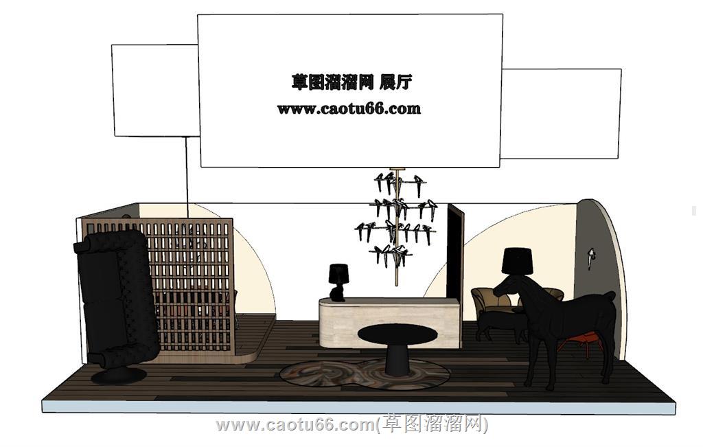 展厅SU模型