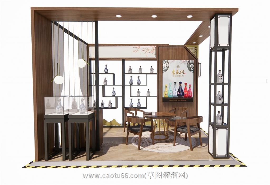 展厅展位SU模型