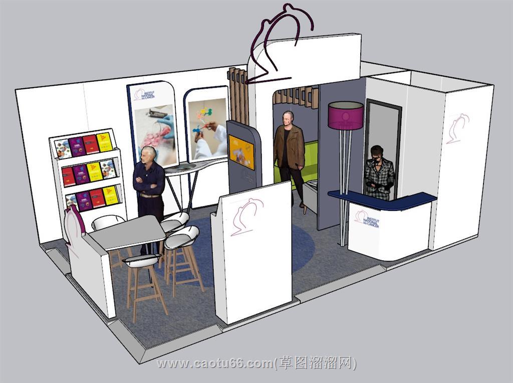 展厅展位摊位SU模型