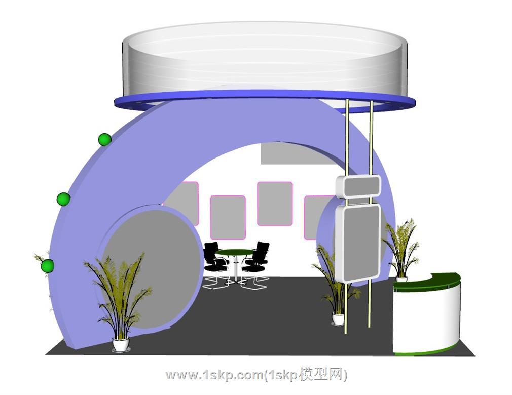展厅SU模型
