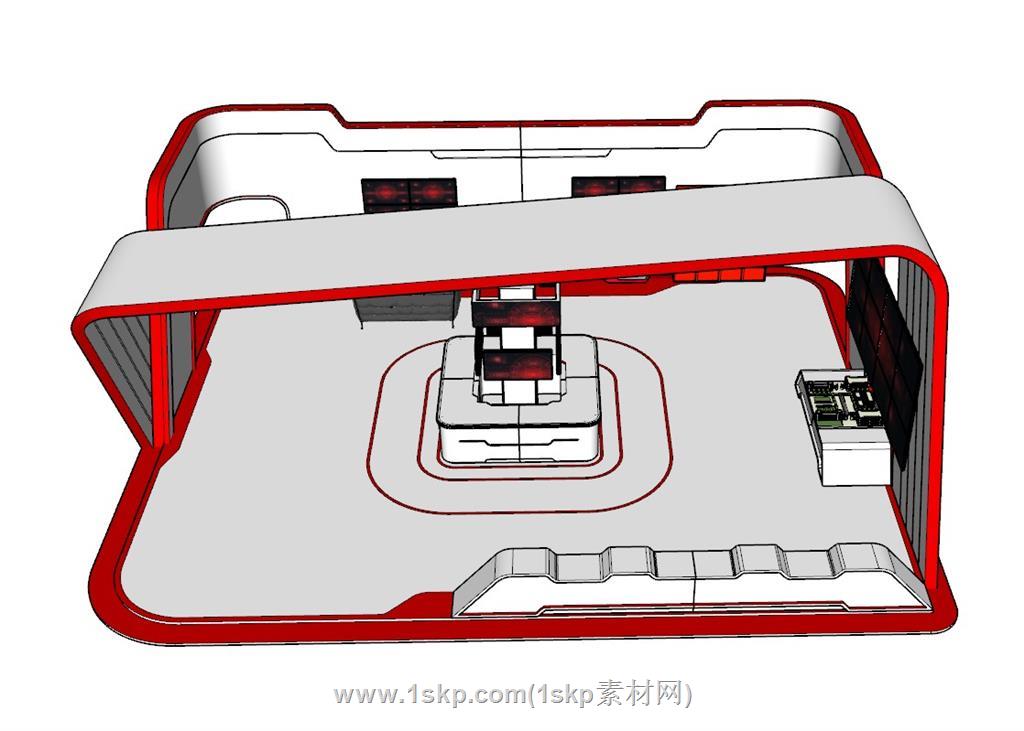 展厅SU模型