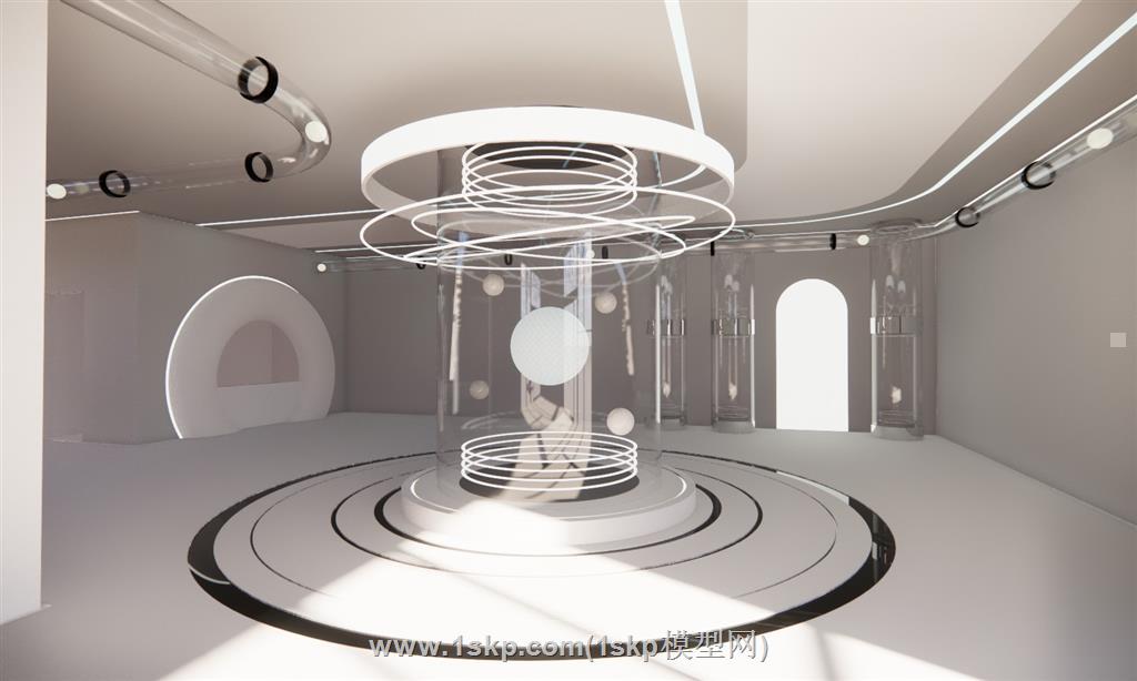 科幻展厅SU模型