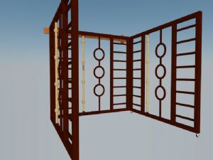 体育健身爬杆健身SU模型