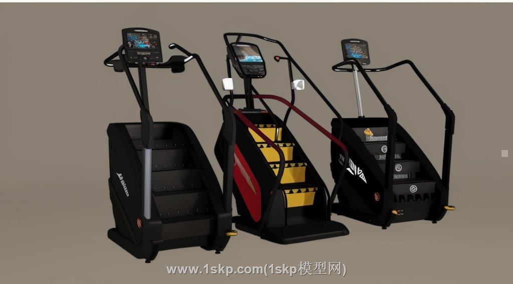 登高机健身器材SU模型