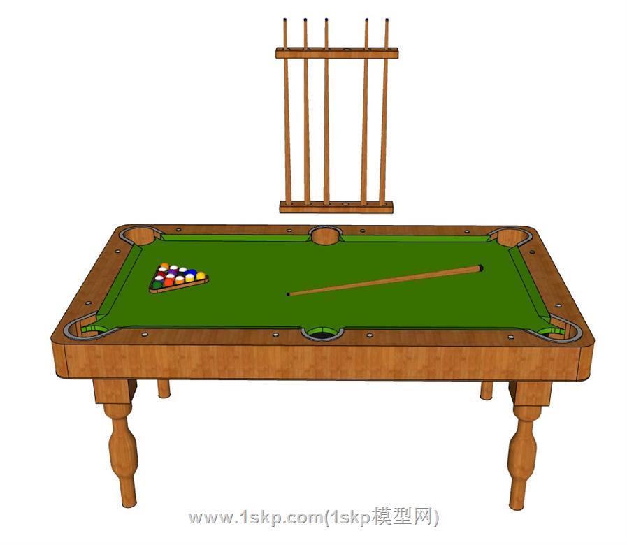 撞球台球SU模型