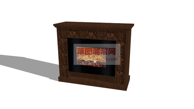 壁炉SU模型