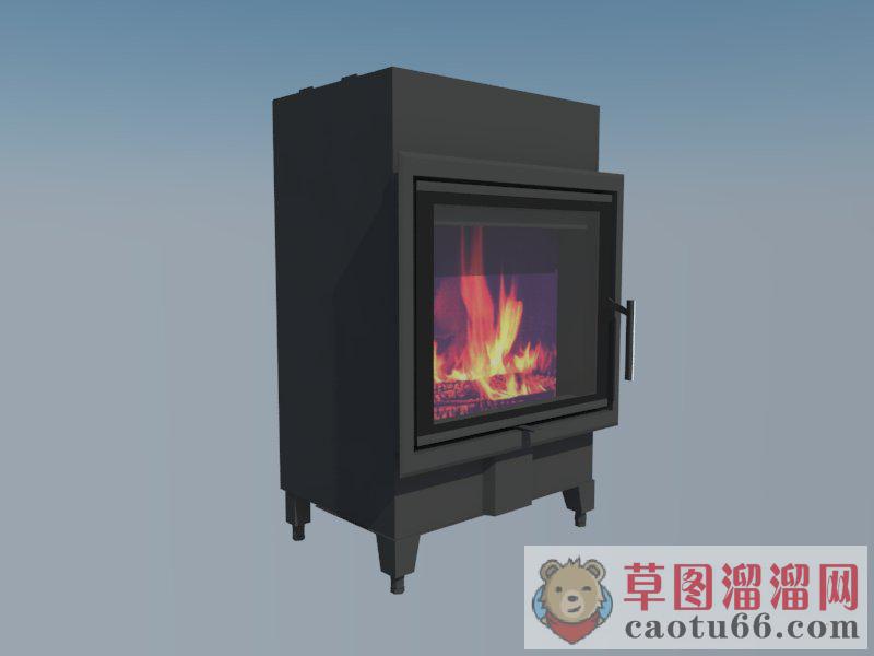 火炉壁炉SU模型