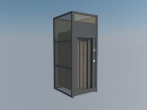 观光电梯SU模型 免费sketchup模型下载