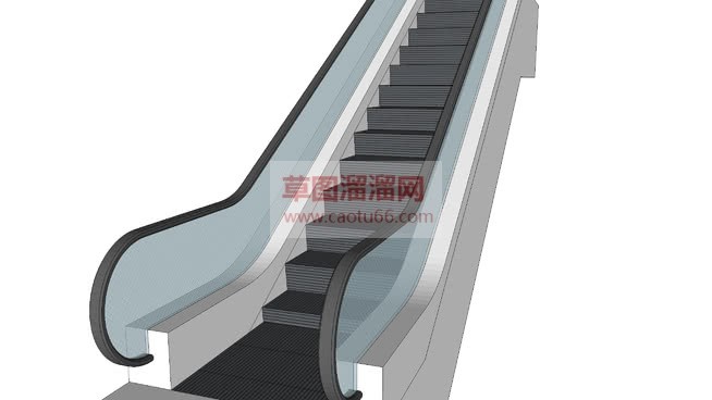 扶手电梯SU模型