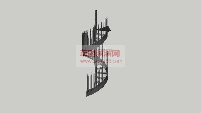 旋转楼梯SU模型
