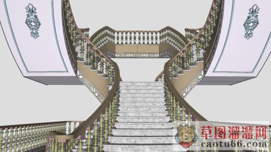 欧式经典室内SU模型