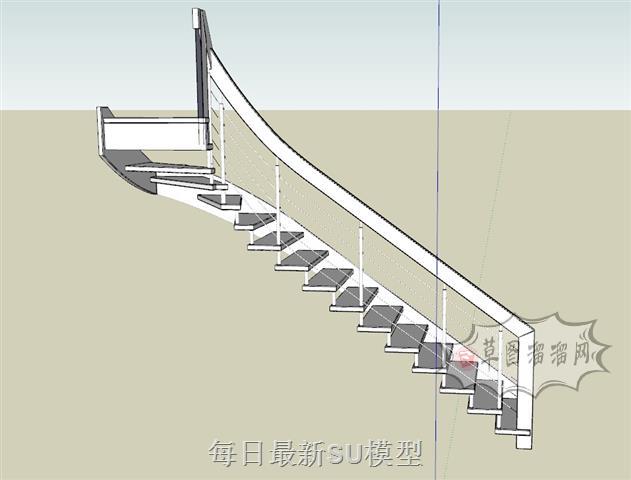 扶梯楼梯SU模型