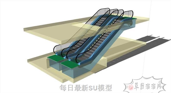 电梯SU模型