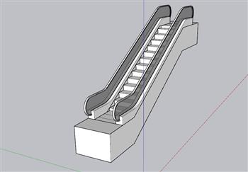 电梯楼梯扶手梯SU模型