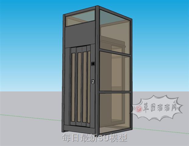 观光电梯SU模型