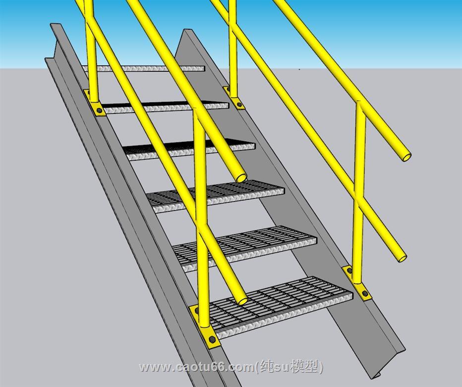 工业楼梯步梯SU模型