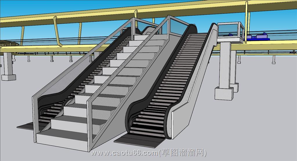 电梯SU模型