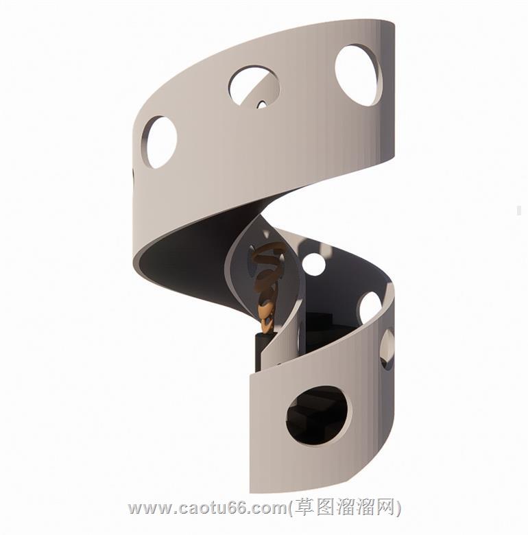 螺旋梯旋转楼梯SU模型