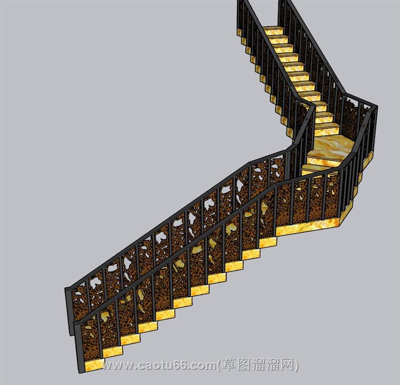 楼梯SU模型