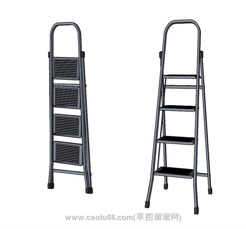 三角梯楼梯SU模型
