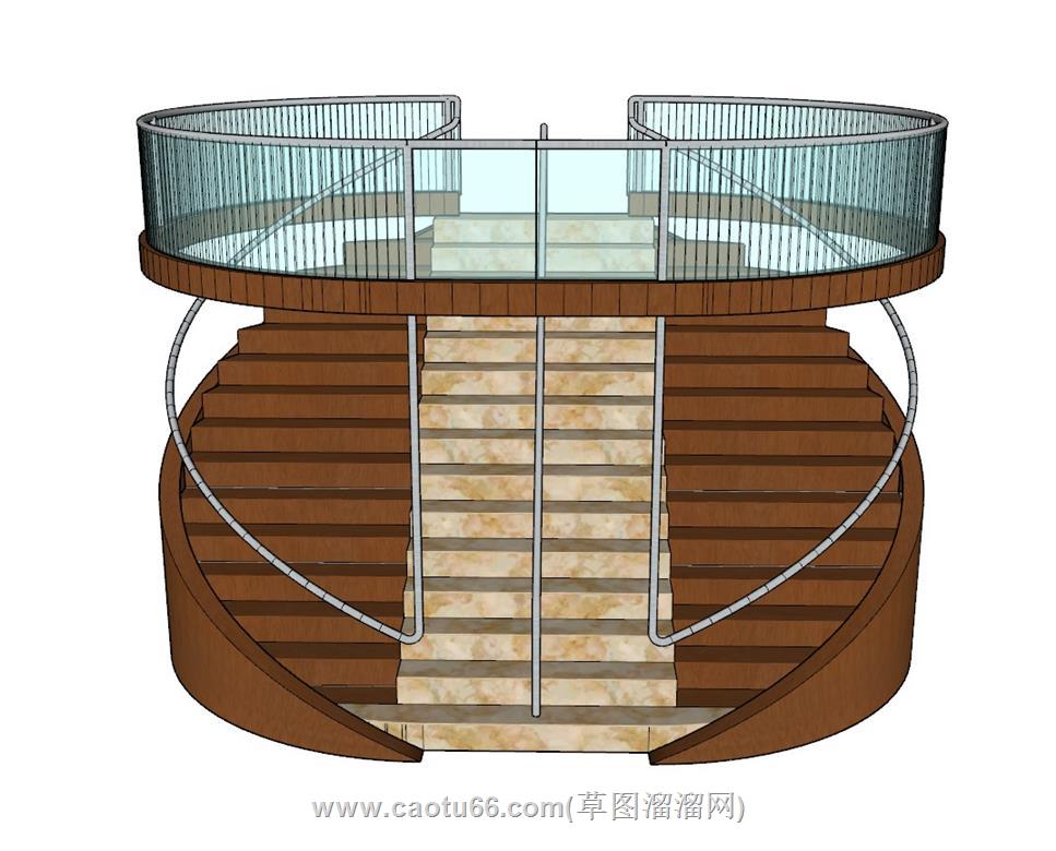 楼梯SU模型