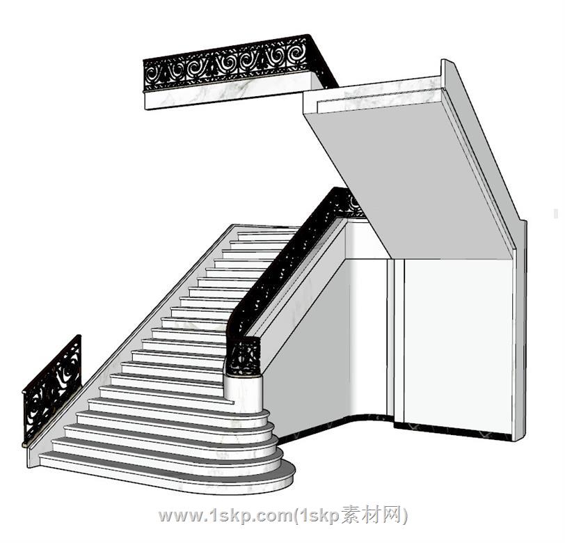 楼梯SU模型