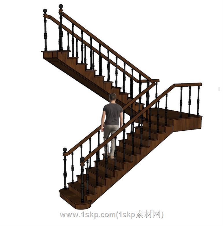楼梯SU模型