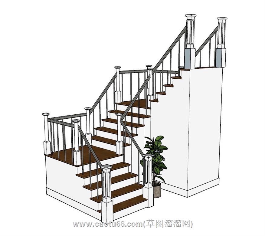 楼梯SU模型