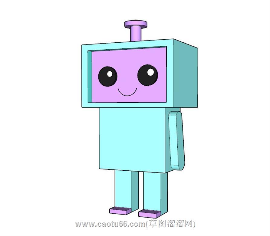 卡通机器人SU模型