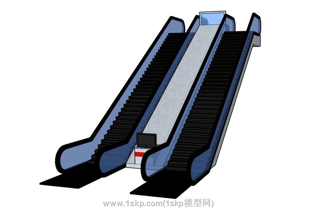 扶手电梯SU模型