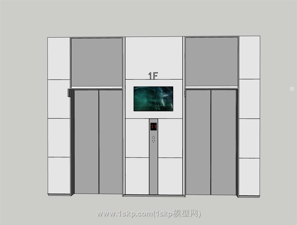 电梯SU模型