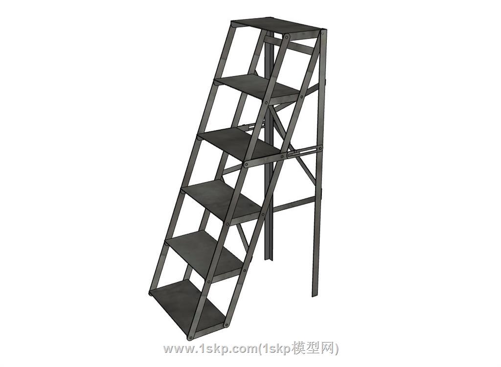 五步梯人字梯SU模型