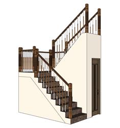 自建房室内扶手楼梯