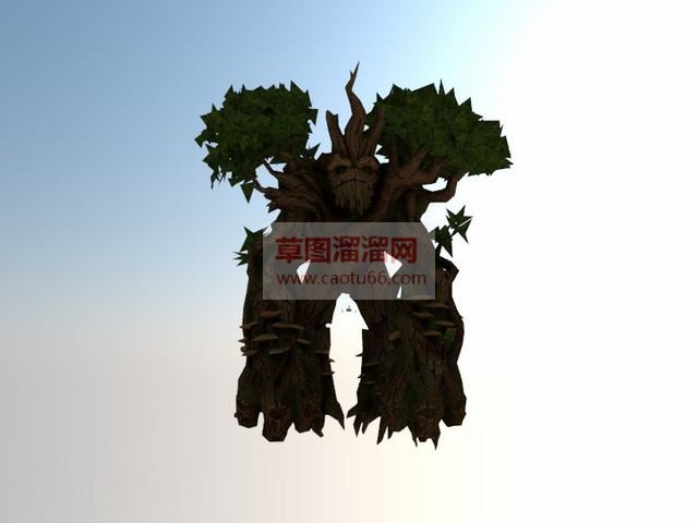树妖卡通人物SU模型
