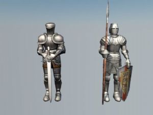 盔甲骑士装饰SU模型 免费sketchup模型下载