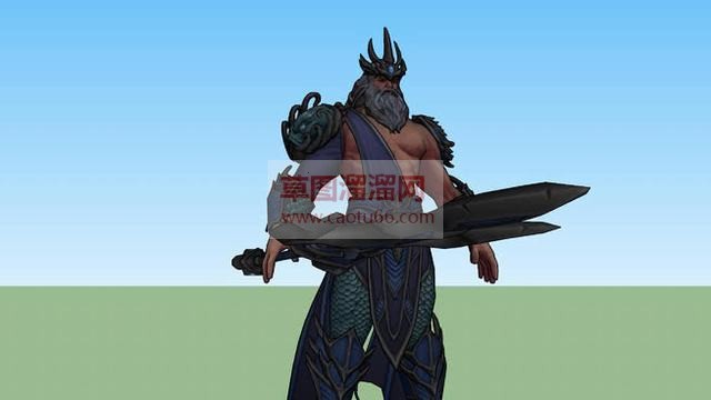 古甲战士游戏SU模型
