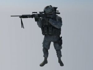 特战队员海豹突击队美国大兵SU模型
