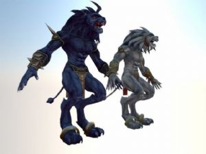 魔兽世界游戏人物妖怪SU模型