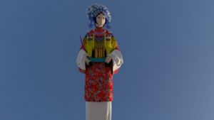 京剧花旦人物SU模型