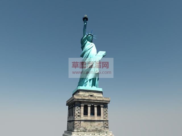 自由女神像纪念碑SU模型
