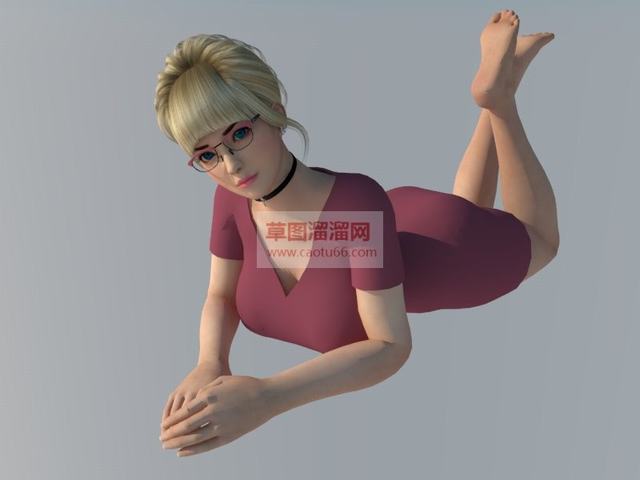 女教师美女SU模型