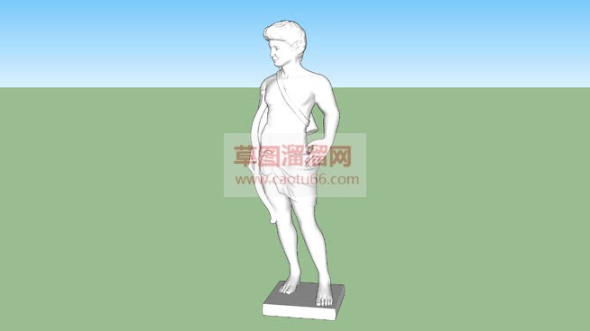 欧式人物雕塑SU模型