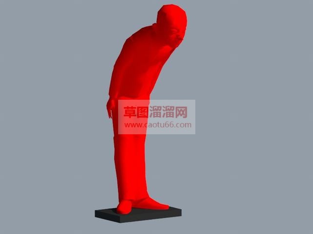 迎宾假人草图SU模型