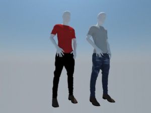 男装假人模特SU模型